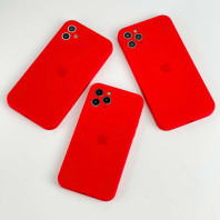Чохол Silicone Case Full Camera Square для iPhone 11 Red